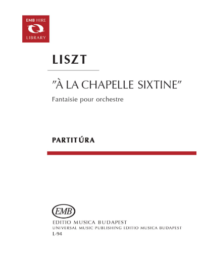 À la Chapelle Sixtine, op. 26, S. 461/1 — 李斯特
