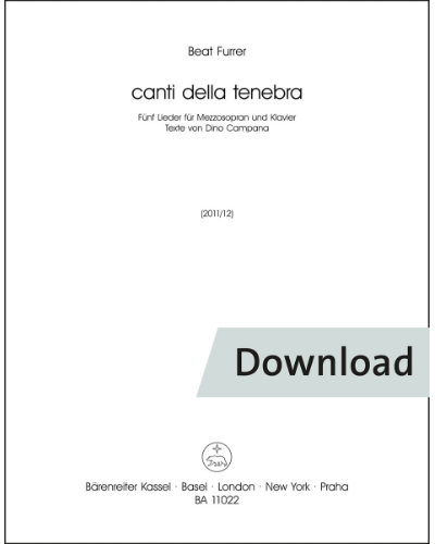 canti della tenebra — 比特·富勒尔