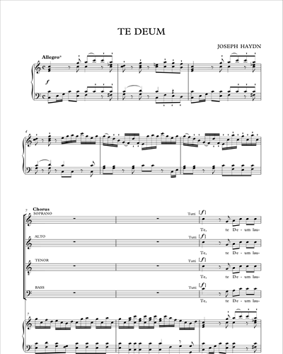 Te Deum — Joseph Haydn