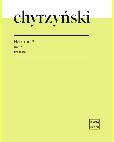 Haiku No. 3 — Marcel Chyrzyński