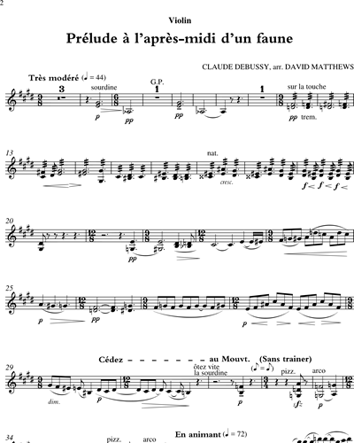 Prelude to the Afternoon of a Faun — 德彪西