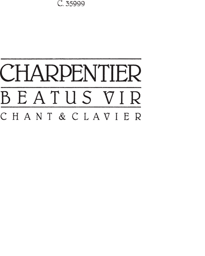 Beatus Vir, Psaume 111 — 马克-安托万·夏庞蒂埃