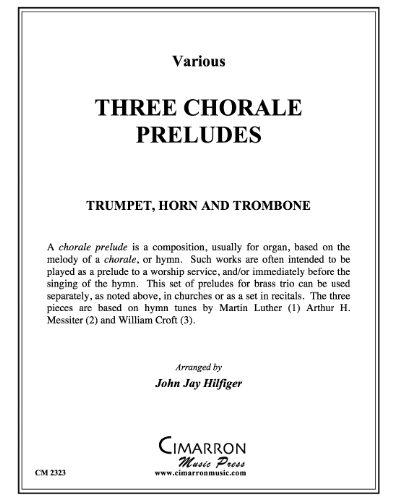 3 Chorale Preludes — 合集