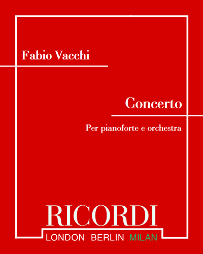 Concerto for Piano and Orchestra — Fabio Vacchi
