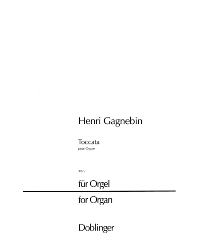 Toccata — Henri Gagnebin