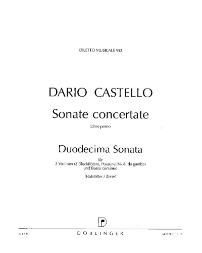 Sonata No. 12 in A minor — Dario Castello