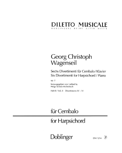 Six Divertimenti, op. 2: Volume 2 — 瓦根塞尔
