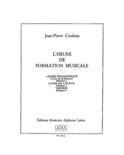 The Music Theory Hour — Jean-Pierre Couleau