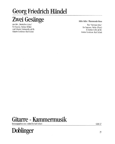 Two Songs from the German Arias — 亨德尔