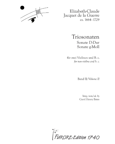 Triosonatas, Vol. 2: Sonata in D major / Sonata in G minor — Élisabeth Jacquet de la Guerre