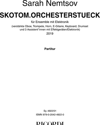Skotom.Orchesterstueck — Sarah Nemtsov