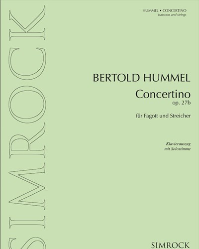 Concertino, op. 27b — Bertold Hummel