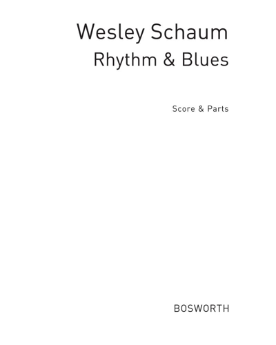 Rhythm & Blues 1 — Wesley Schaum