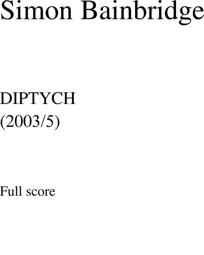 Diptych — Simon Bainbridge