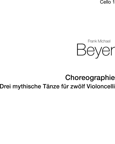 Choreographie — Frank Michael Beyer