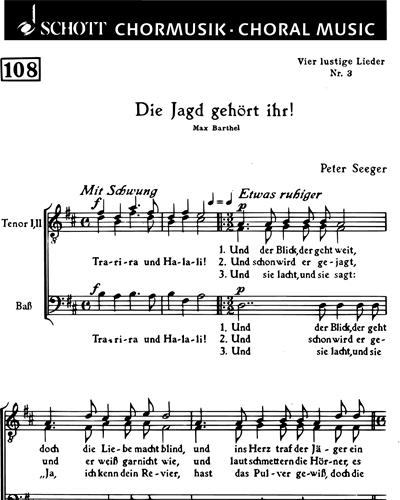 Vier lustige Lieder — 皮特·西格