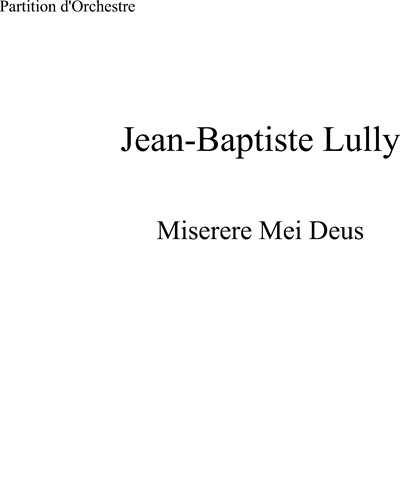 Miserere Mei Deus — 吕利