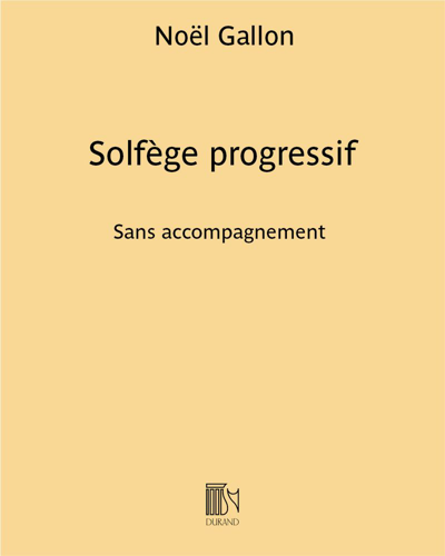 Solfège progressif — Noël Gallon