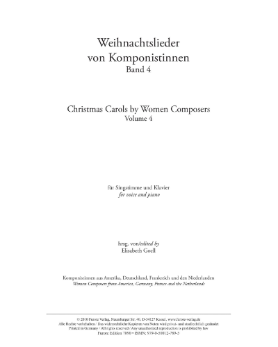 Christmas Carols by Women Composers, Vol. 4 — 埃米·比奇