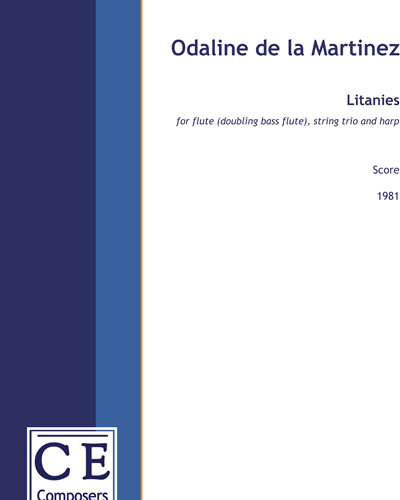 Litanies — Odaline de la Martinez