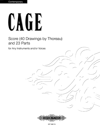 Score (40 Drawings by Thoreau) and 23 Parts — 约翰·凯奇