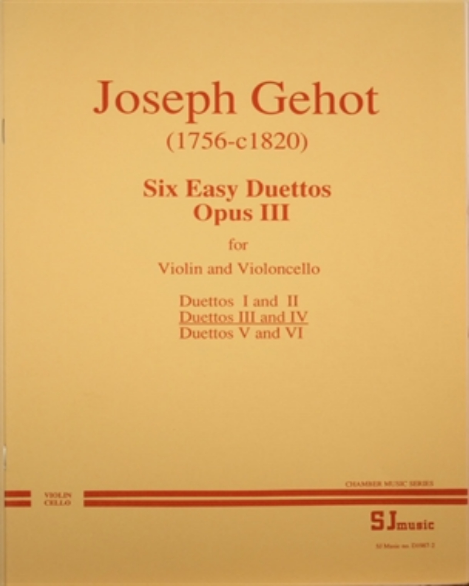 Six Easy Duettos, Op. 3 (Nos. 3-4) — Joseph Gehot
