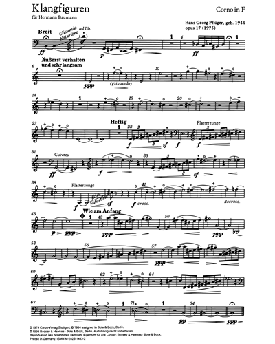 Klangfiguren, op. 17 — Hans-Georg Pflueger