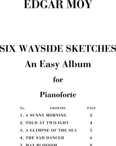 Six Wayside Sketches — Edgar Moy