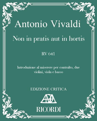 Non in pratis aut in hortis, RV 641 — Antonio Vivaldi