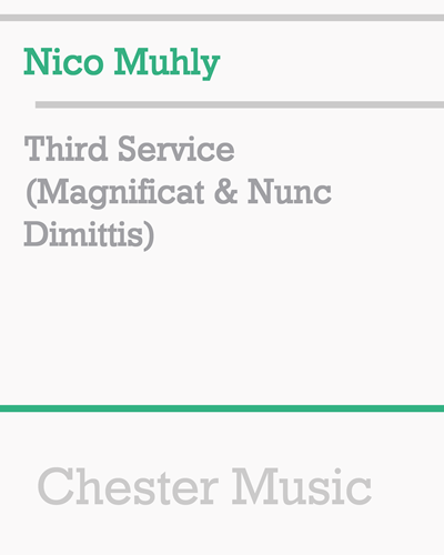 Third Service: Magnificat & Nunc Dimittis — 尼科·穆利