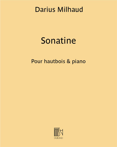 Sonatine pour hautbois & piano — Darius Milhaud