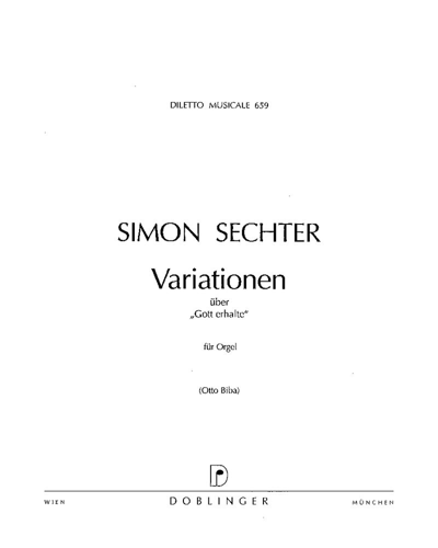 Variations on 'Gott erhalte' — Simon Sechter