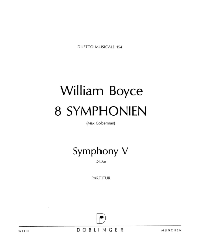 Symphony No. 5 in D major — 威廉·博伊斯