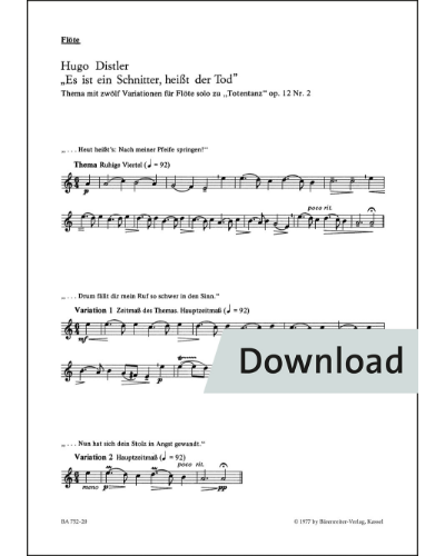 Totentanz no. 2 op. 12 — Hugo Distler