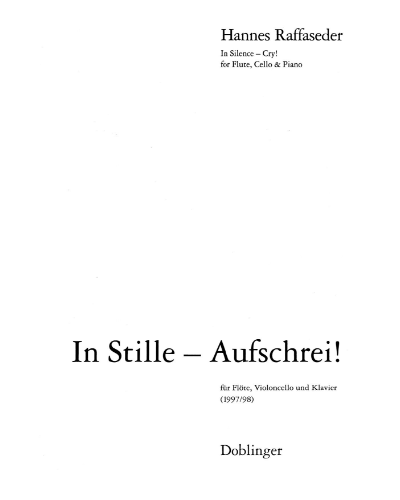 In Stille - Aufschrei! — Hannes Raffaseder
