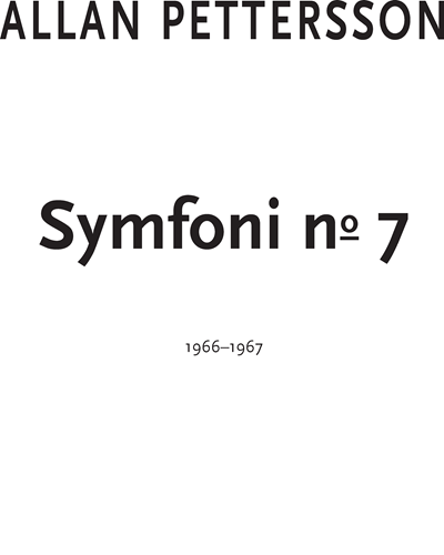Symphony No. 7 — Allan Pettersson
