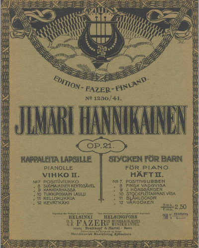 Pieces for Children, op. 21 — Ilmari Hannikainen