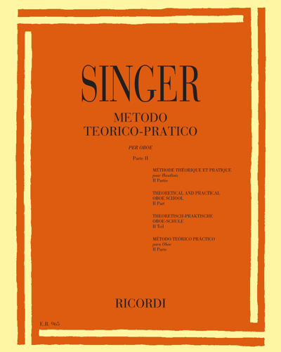 Motodo terico-practico per oboe Parte II — Sigismondo Singer