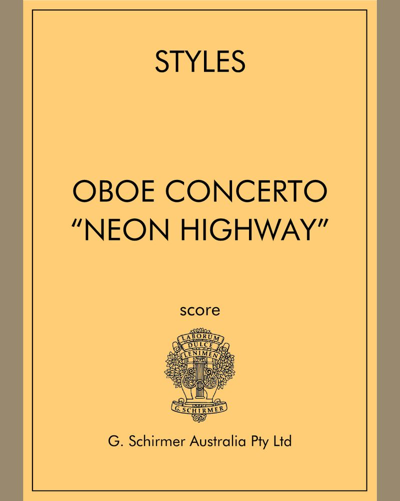 Oboe Concerto "Neon Highway" — Luke Styles