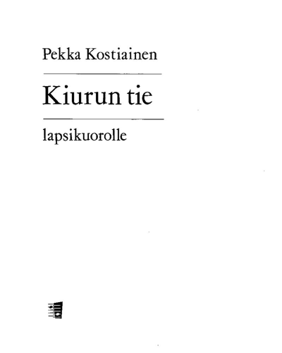 Kiurun Tie — Pekka Kostiainen