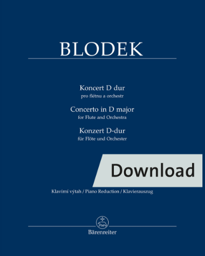 Concerto for Flute and Orchestra in D major — Vilém Blodek