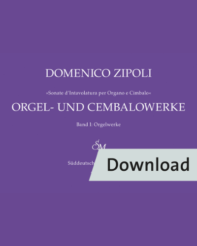Orgel- und Cembalowerke, Band I: Orgelwerke — Domenico Zipoli