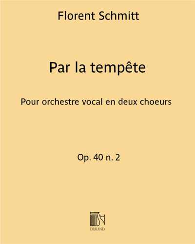 Par la tempête, op. 40 no. 2 — Florent Schmitt