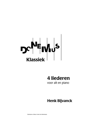 Four Songs — Henk Bijvanck