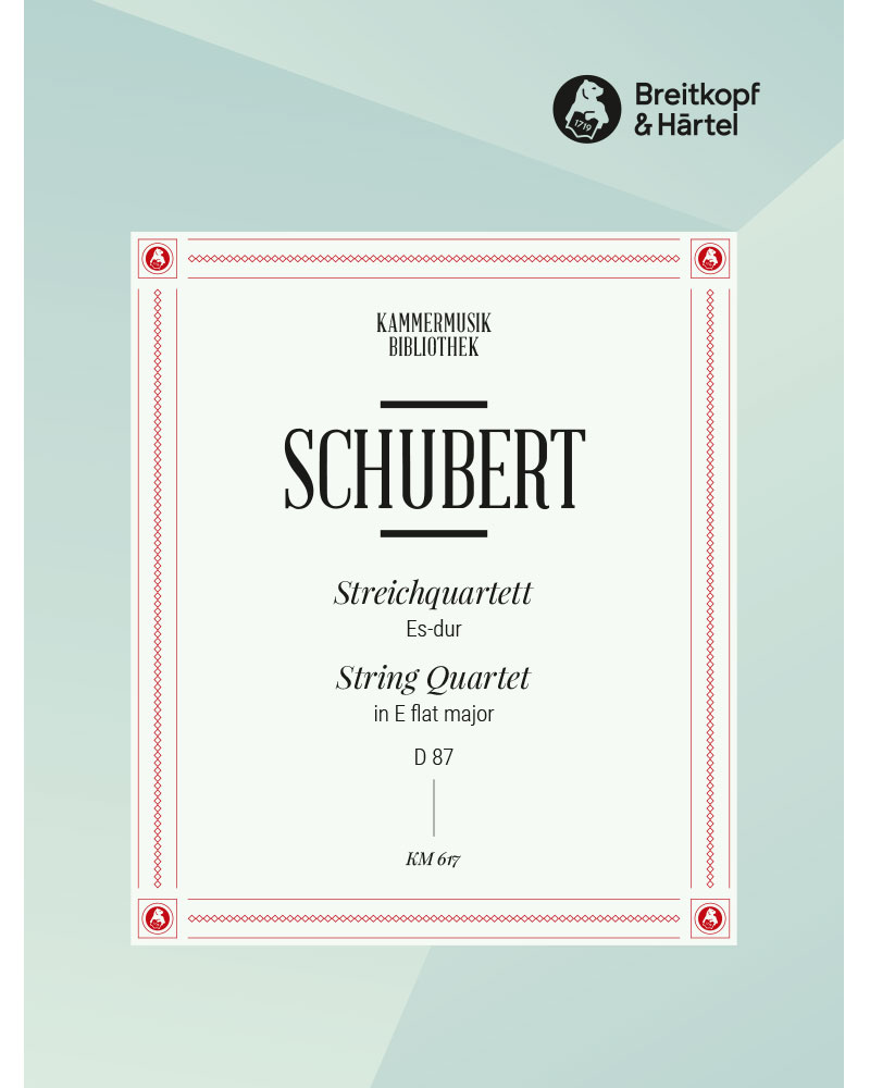 String Quartet in E flat major, D 87 [op. posth. 125/1] — Franz Schubert