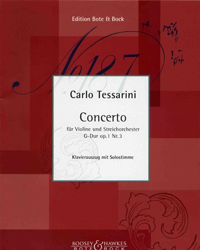 Violin Concerto in G Major, op. 1/3 — Carlo Tessarini