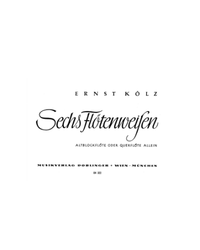 Six Tunes — Ernst Kölz