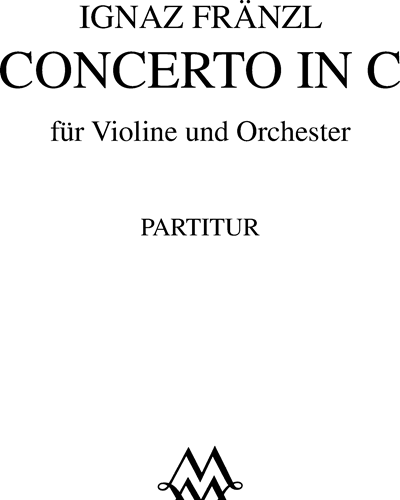 Concerto in C for Violin and Orchestra — Ignaz Fränzl