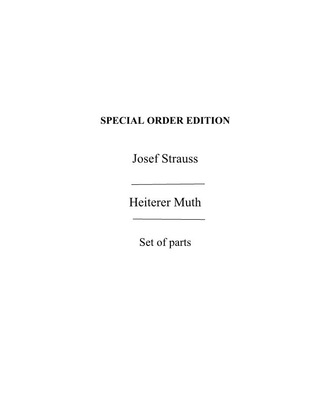 Heiterer Muth, Op. 281 — 约瑟夫·施特劳斯