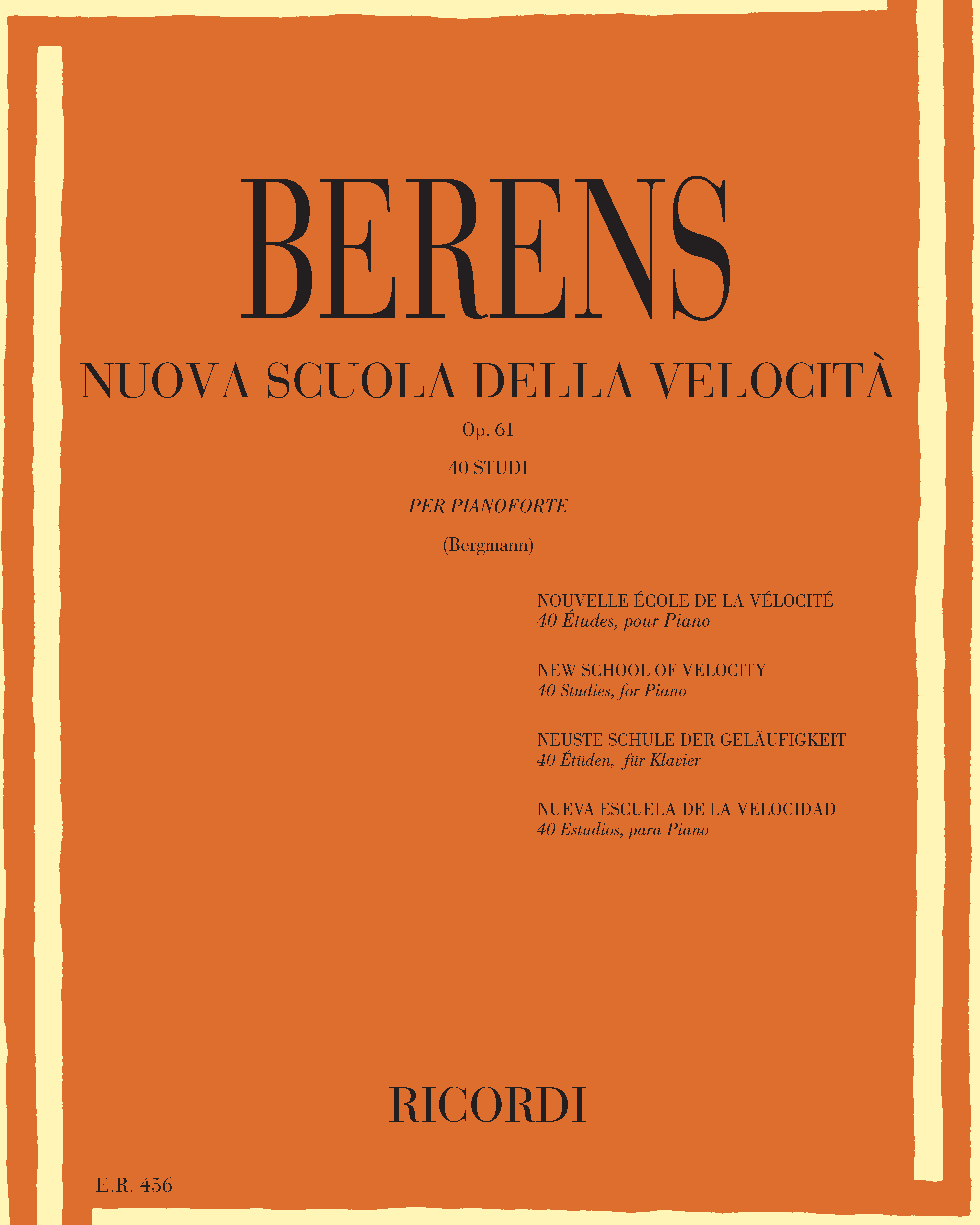 Nuova scuola della velocità, op. 61 — Johann Hermann Berens